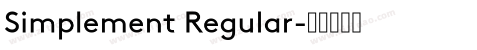 Simplement Regular字体转换